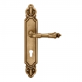 Samantha Series Epoque forme Door Handle on Plate Frosio Bortolo With Decorations