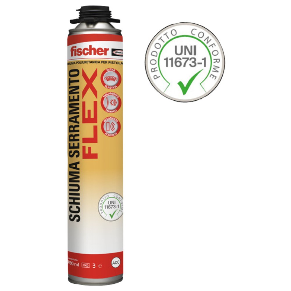 ESPUMA DE POLIURETANO FISCHER 750 ML