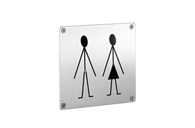 pba 2045 WC Pictogram in Stainless Steel AISI 316L