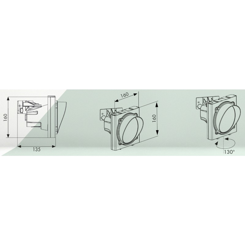 Led Traffic Light with Nylon Body for Access Control