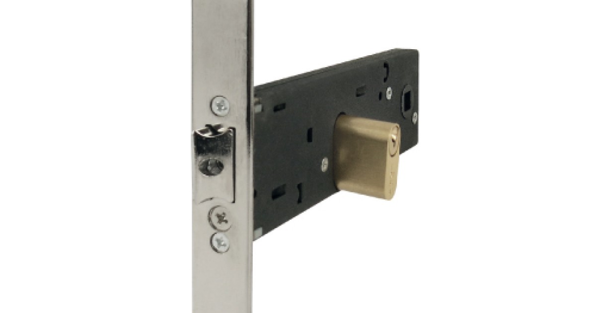 Band Lock with Oval Cylinder for Swing Gates