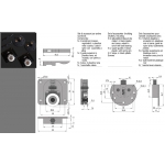 Set of Accessories for 50kg Doors with Easily Record MiniSilent Pettiti Giuseppe