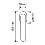 Shell Mesh Dry Keep Window Handle Linea Calì Crystal