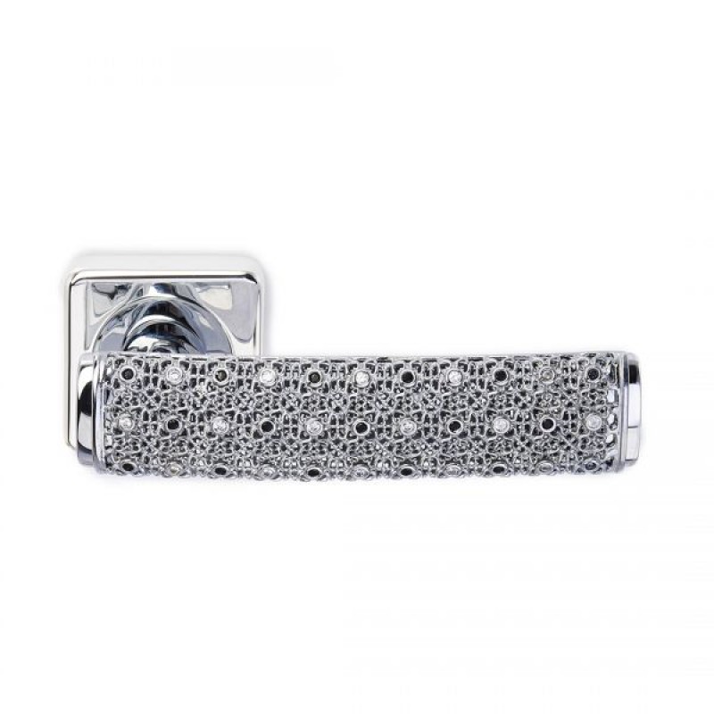 Silver Dream 2 Jewellery PFS Pasini Door Handle with Rose and Escutcheon
