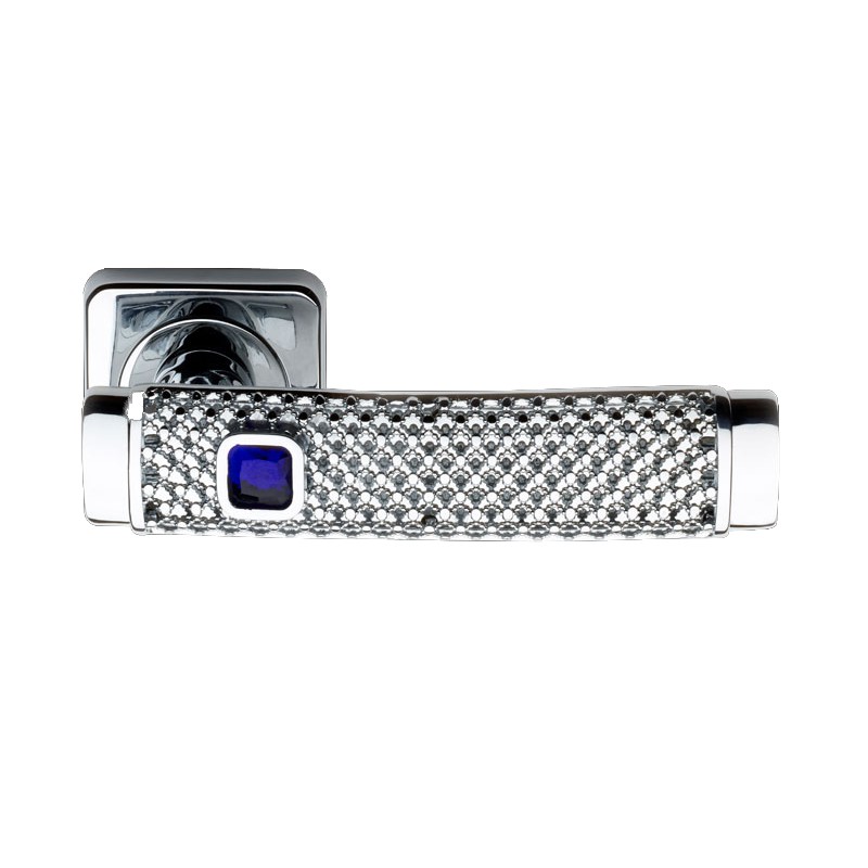 Silver Dream Jewellery PFS Pasini Door Handle with Rose and Escutcheon