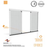 Sincropliss Effezeta Pleated Mosquito Net Double Door Synchronized Opening