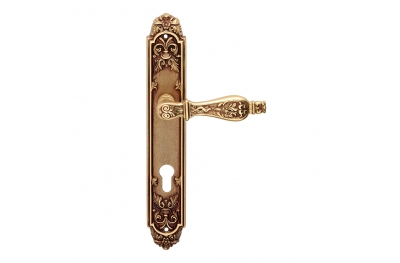 Siracusa Series Epoque forme Door Handle on Plate Frosio Bortolo Made in Italy