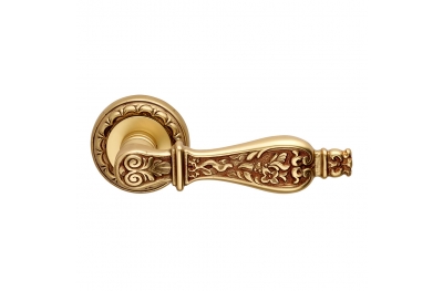 Siracusa Series Epoque forme Door Handle on Round Rosette Frosio Bortolo Made in Italy