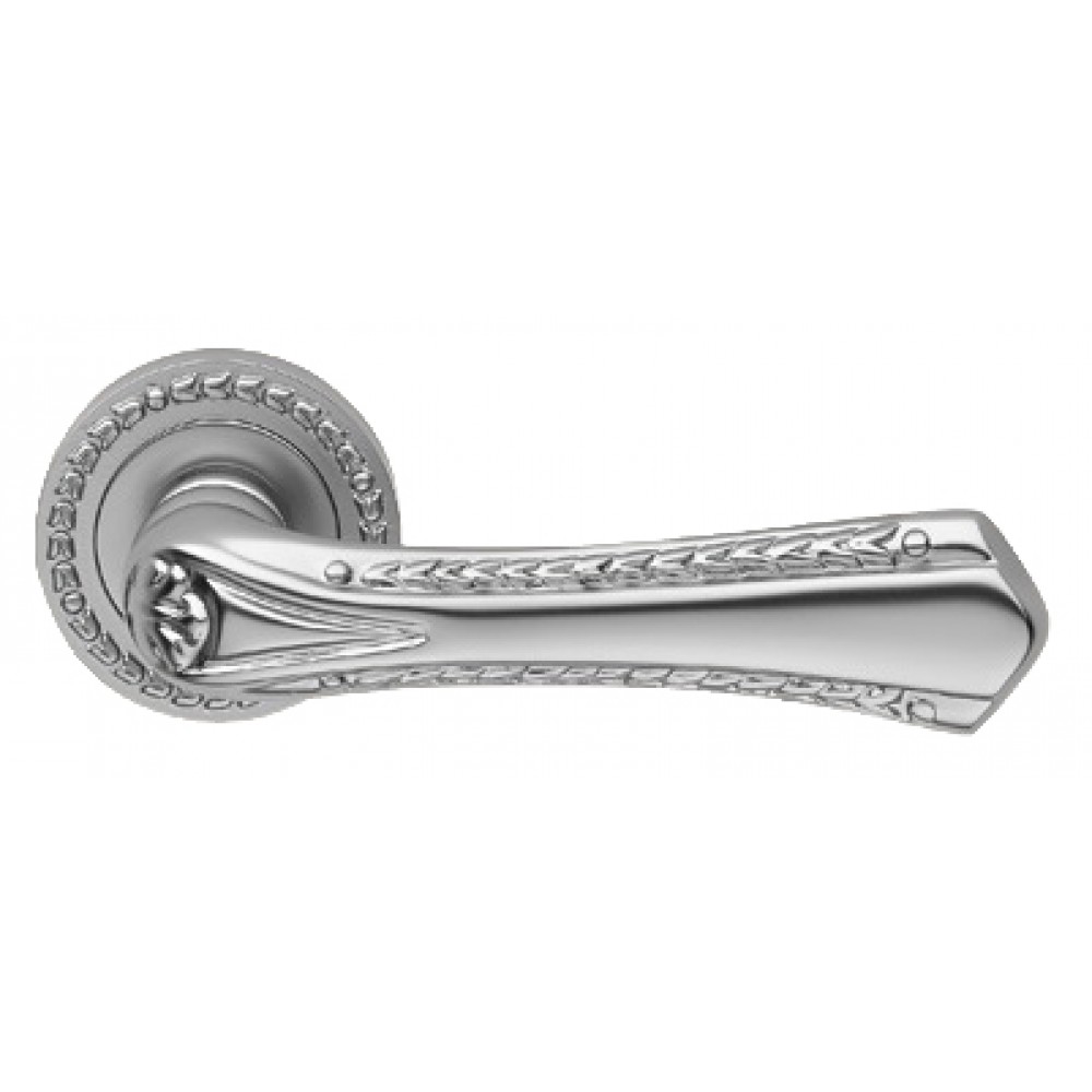 Sissi Antique Silver Door Handle on Rosette Linea Calì Vintage