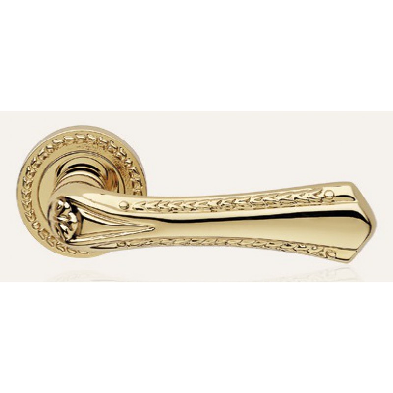 Sissi Gold Plated Door Handle on Rosette Linea Calì Vintage