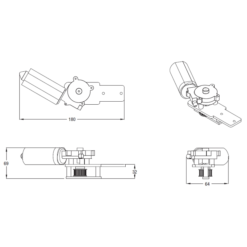 Slide 200 24Vdc Chiaroscuro Automation Kit for Sliding Shutters Max 300Kg