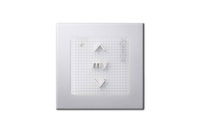 Smoove Silver Somfy Wireless Wall Control 1 RTS Radio Channel