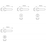 Soleil French Gold Door Handle on Rosette Linea Calì Vintage