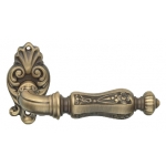 Soleil Patinè Mat Door Handle on Rosette Linea Calì Vintage