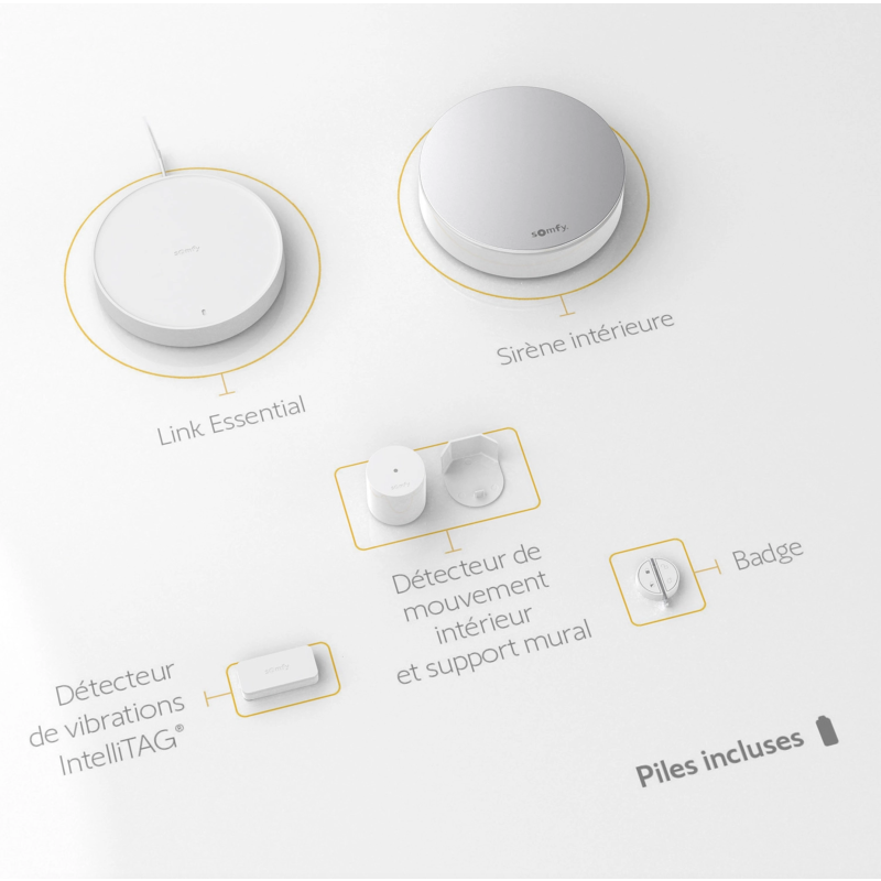 Somfy Protect Home Alarm Starter Pack Anti-theft for Small Areas