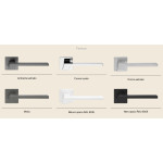 Stream Zincral Linea Calì - Door Handle with Lowered Rosette