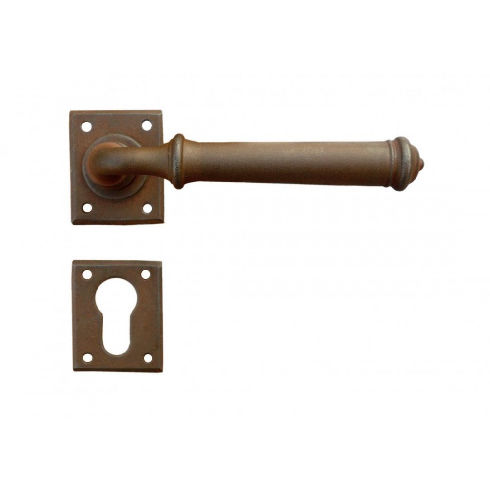 Tallin 1 Galbusera Door Handle with Rosette and Escutcheon Plate