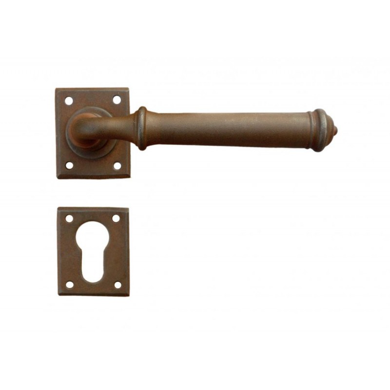 Tallin 1 Galbusera Door Handle with Rosette and Escutcheon Plate