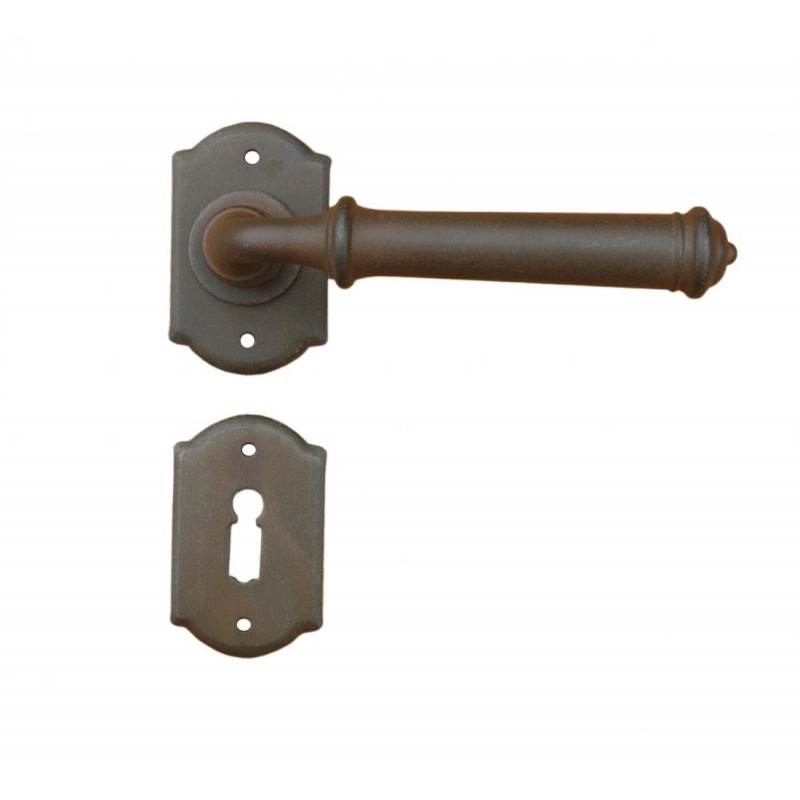 Tallin 2 Galbusera Door Handle with Rosette and Escutcheon Plate