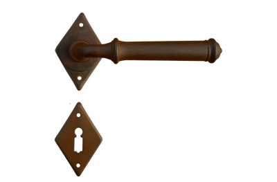 Tallin 3 Galbusera Door Handle with Rosette and Escutcheon Plate