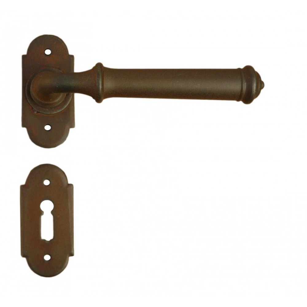 Tallin 4 Galbusera Door Handle with Rosette and Escutcheon Plate