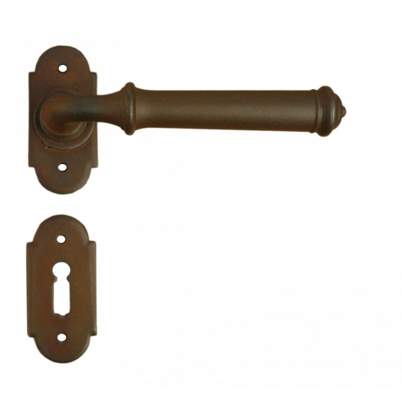 Tallin 4 Galbusera Door Handle with Rosette and Escutcheon Plate