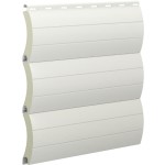 Aluminum Roller Shutter High Density Sipar T58 Curved Profile 12.8x55