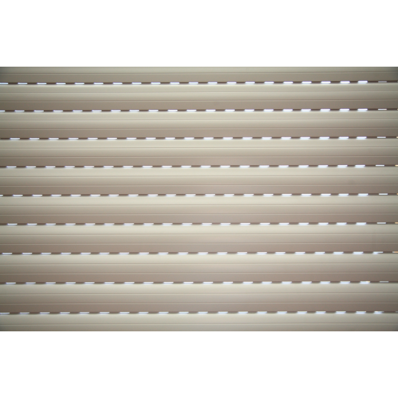 Roller Shutter in Aluminum 14x55mm with Polyurethane at Normal Density. Sizes and Colors to Choice