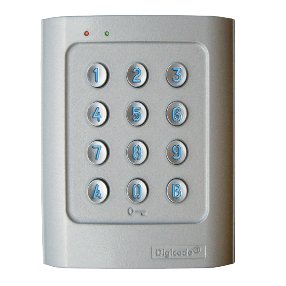 DGA Stand-Alone Keypad Retro-Illuminated Aluminum Alloy DIGICODE 2 Relay Access Control CDVI