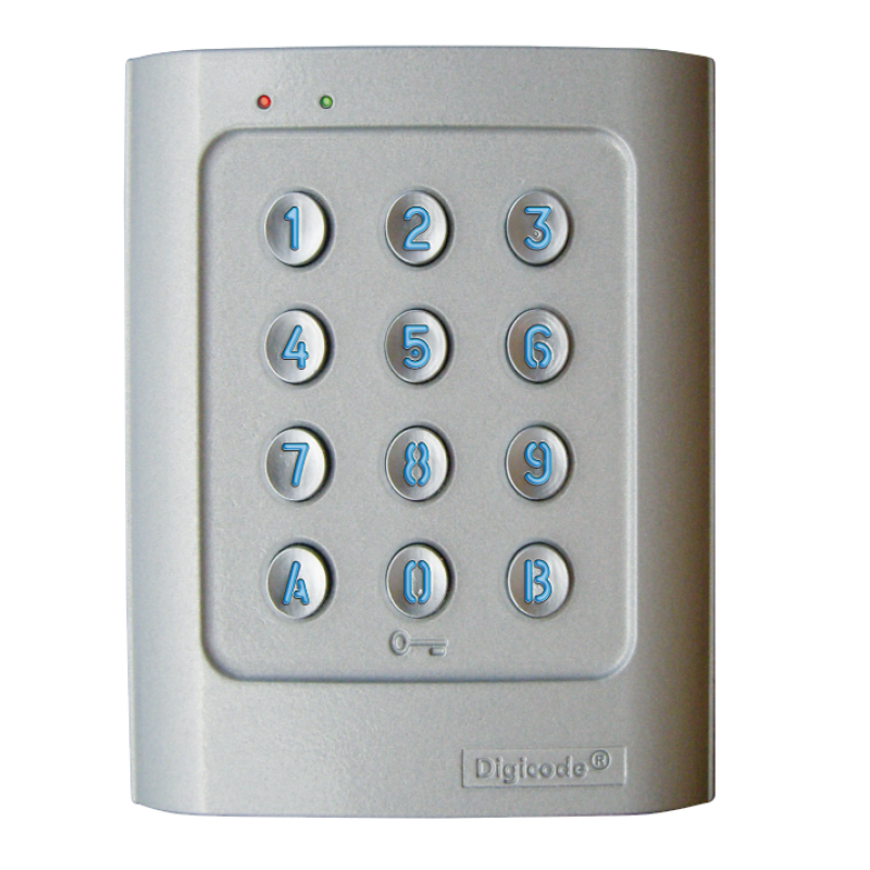 DGA Stand-Alone Keypad Retro-Illuminated Aluminum Alloy DIGICODE 2 Relay Access Control CDVI