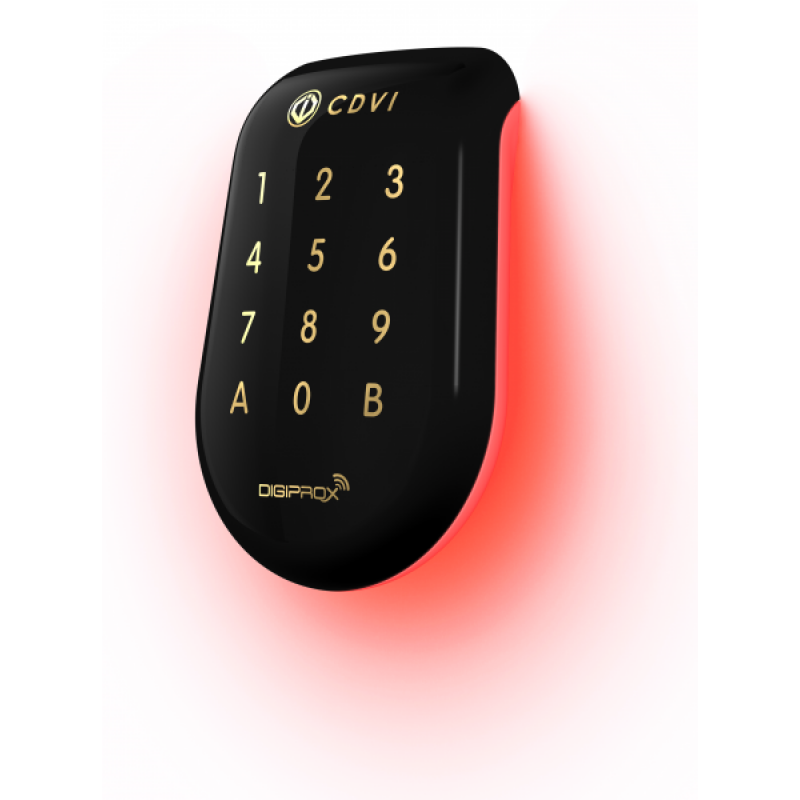 Combined Keypad/Proximity Reader Dual Technology SOLARKPB Black Polycarbonate Retro-Illuminated Wiegand 125Khz Innovative Design CDVI