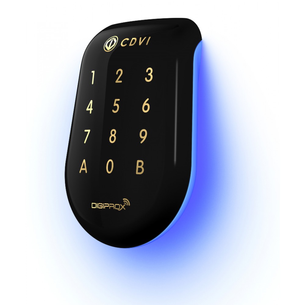 Combined Keypad/Proximity Reader Dual Technology SOLARKPB Black Polycarbonate Retro-Illuminated Wiegand 125Khz Innovative Design CDVI