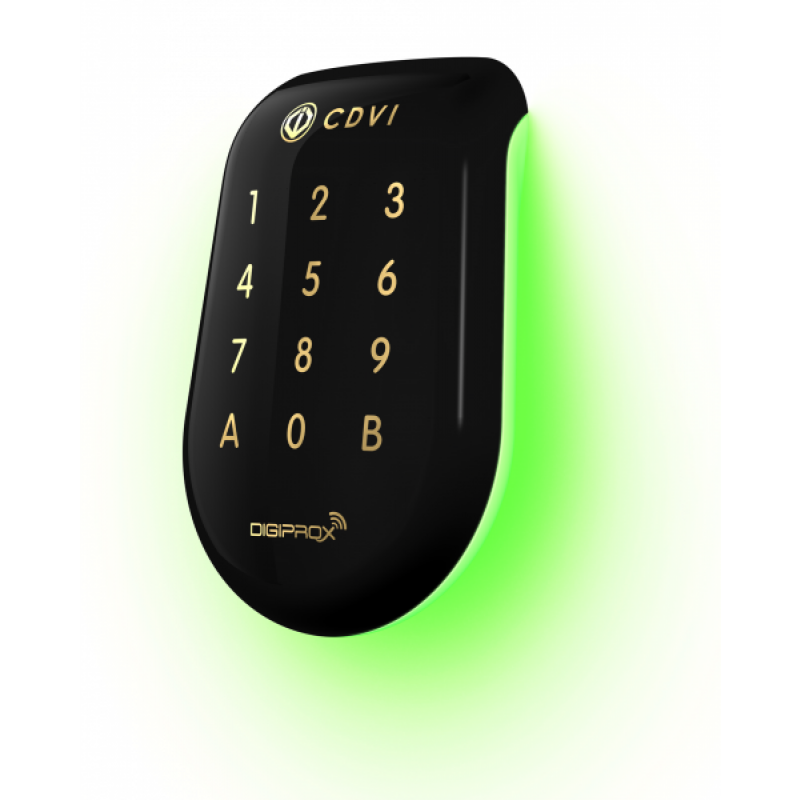 Combined Keypad/Proximity Reader Dual Technology SOLARKPB Black Polycarbonate Retro-Illuminated Wiegand 125Khz Innovative Design CDVI