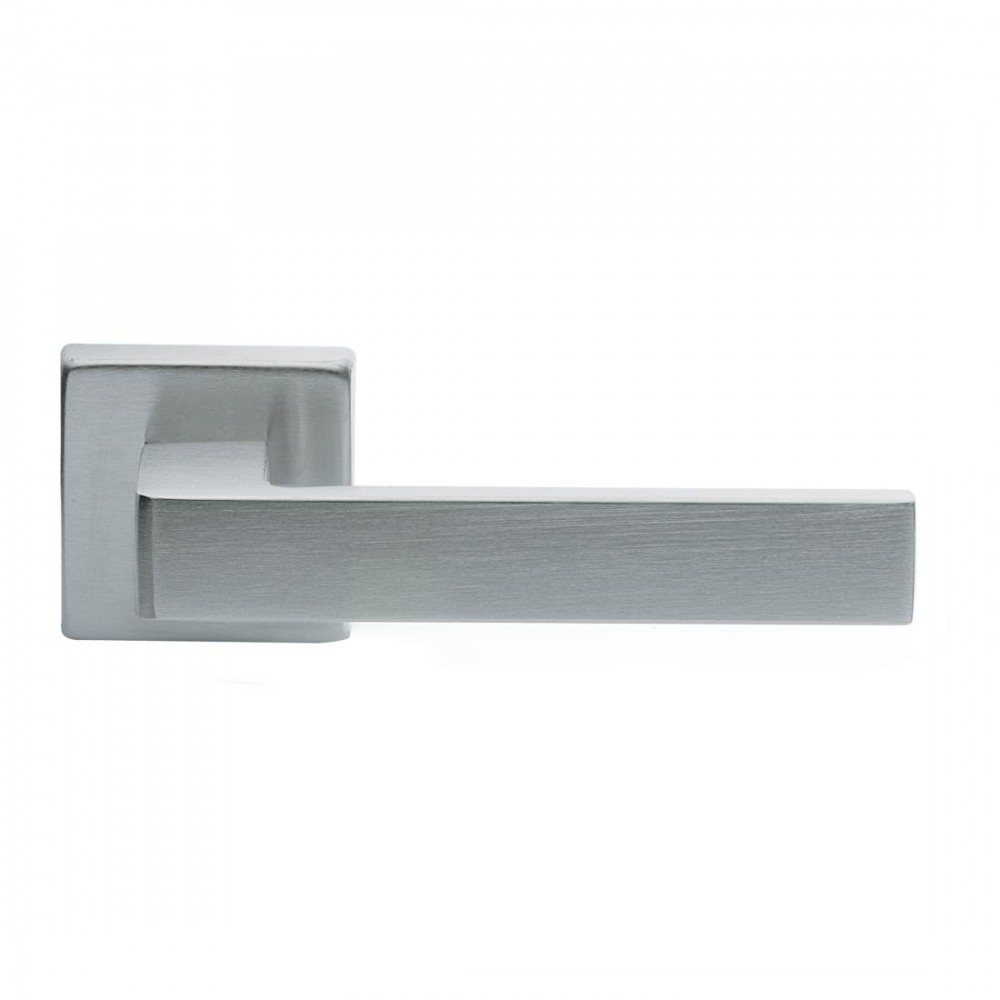 Techna Basic Manital Satin Chrome Pair of Door Lever Handles