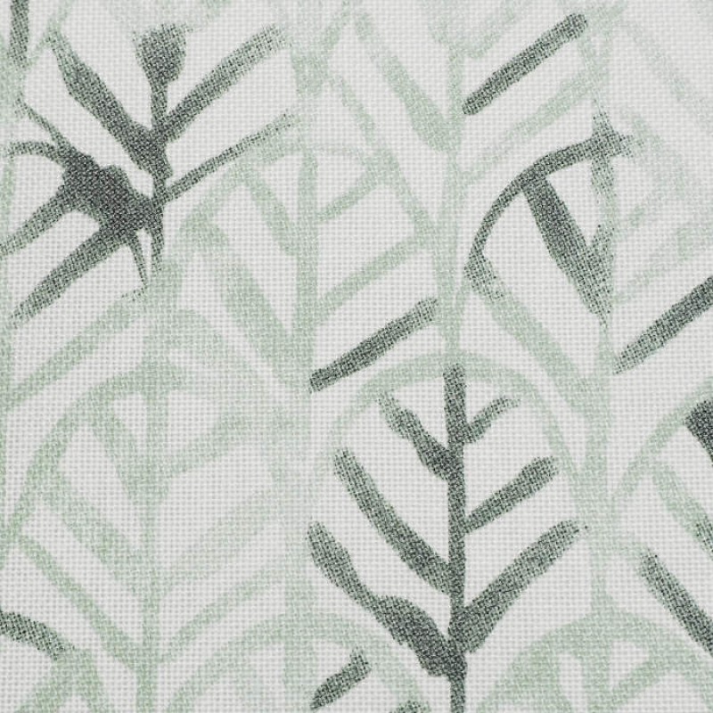 Green Leaf Filtering Roman Blind with Floral Theme