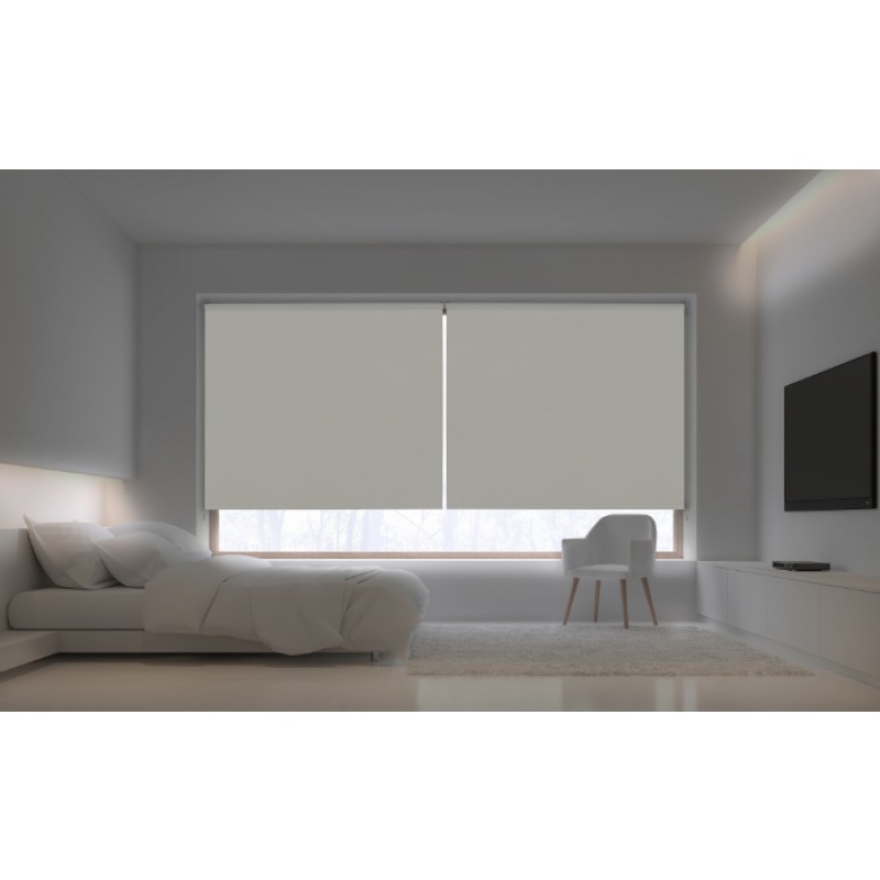 Blackout Chain Roller Blind Solpor White Viewtex