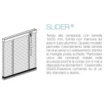 Venetian Blind for Interior 16 mm Slider with Safe Control