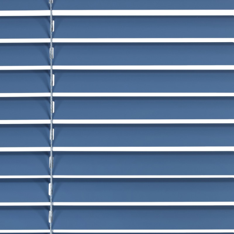 Venetian Blind in Aluminum Slats 25mm Blue Sizes to Choice