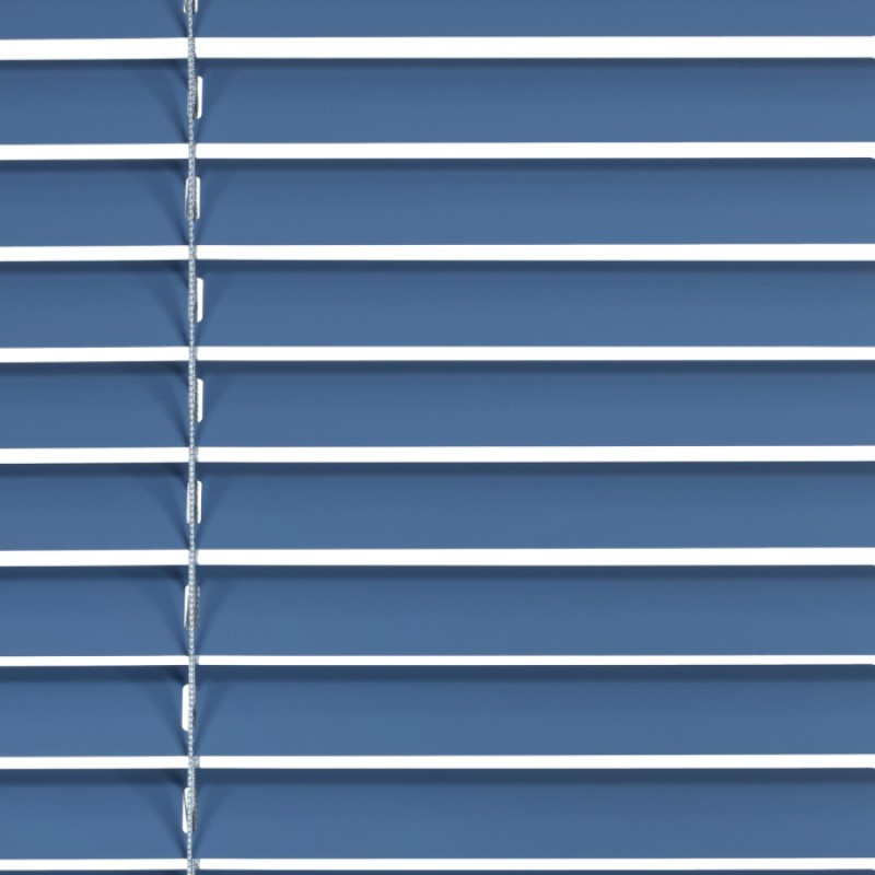 Venetian Blind in Aluminum Slats 25mm Blue Sizes to Choice