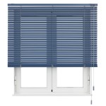 Venetian Blind in Aluminum Slats 25mm Blue Sizes to Choice