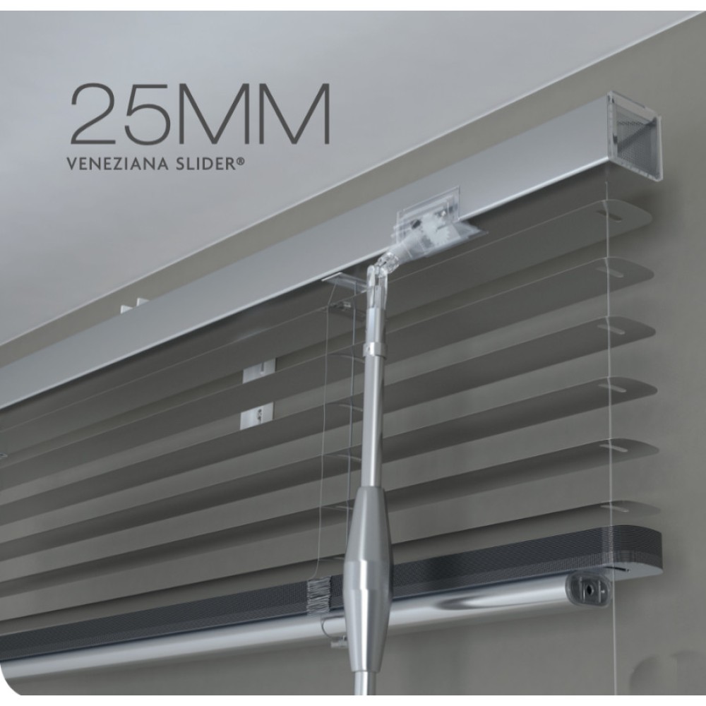 Made to Measure Venetian Blind with Slider Control 25mm Aluminum