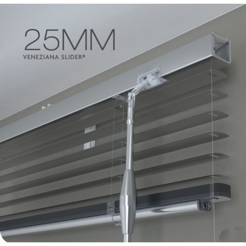 Made to Measure Venetian Blind with Slider Control 25mm Aluminum