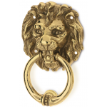 Lion Head Brass Knocker for Door PFS Pasini