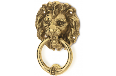 Lion Head Brass Knocker for Door PFS Pasini