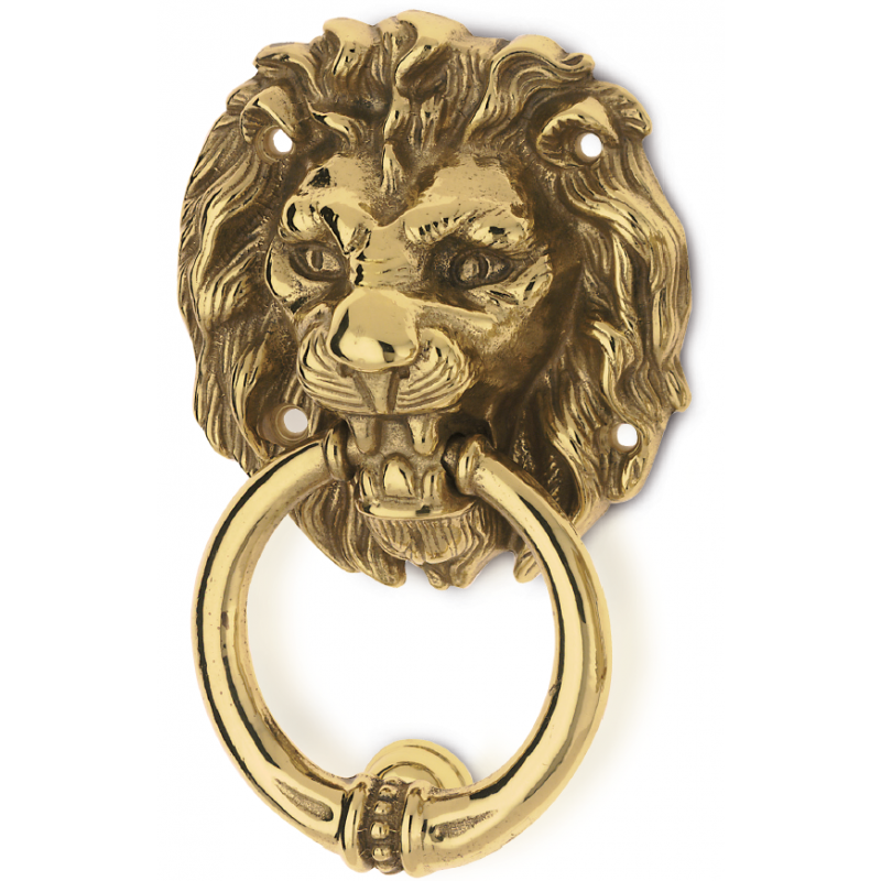 Lion Head Brass Knocker for Door PFS Pasini