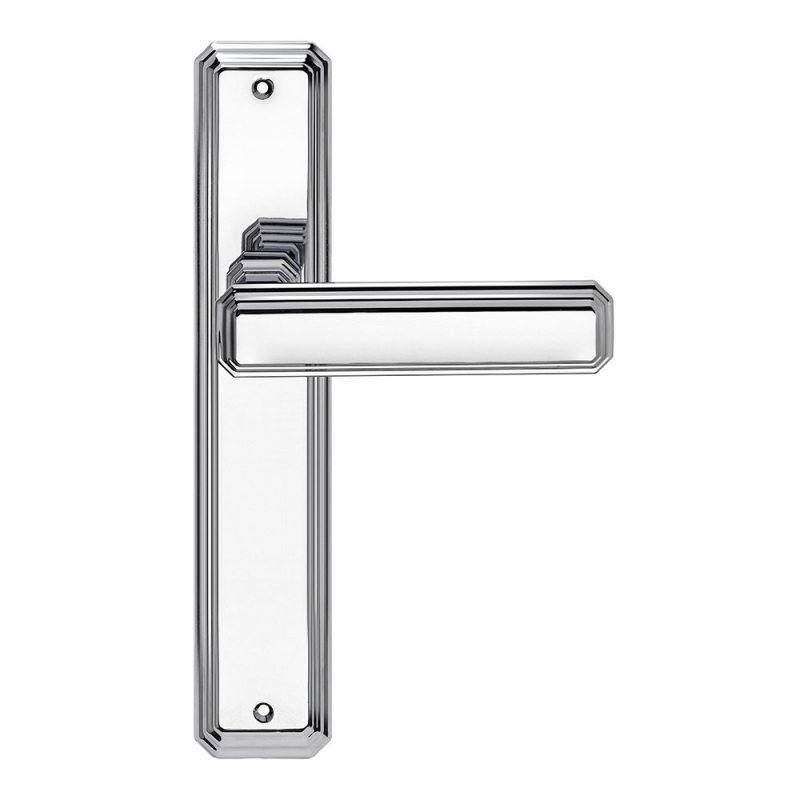 Themis Series Vintage forme Door Handle on Plate Frosio Bortolo Diamond Shape