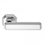 Themis Series Vintage forme Door Handle on Octagonal Rosette Frosio Bortolo Diamond Shape