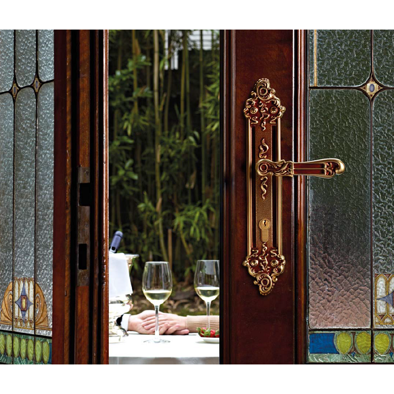 Tiffany Door Handle on Plate Linea Calì Vintage