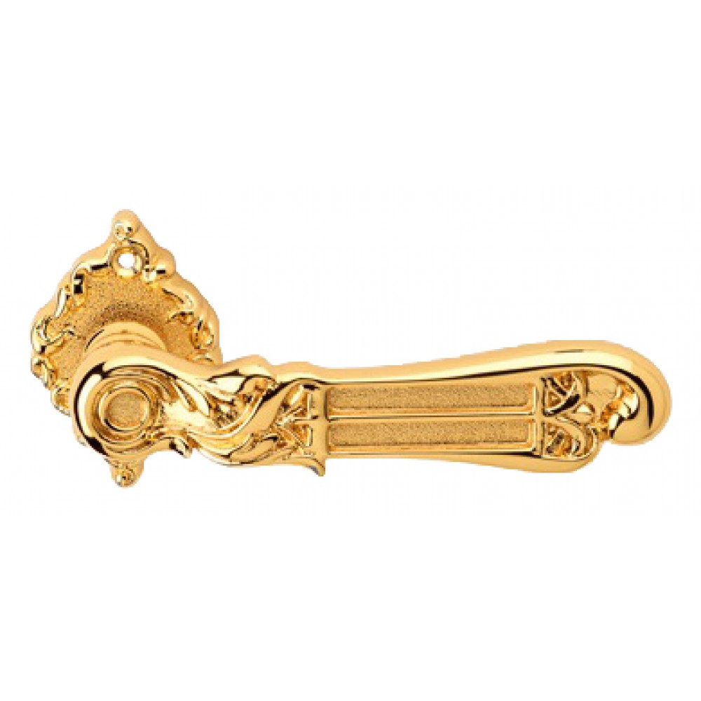 Tiffany Gold Plated Door Handle on Rosette Linea Calì Vintage