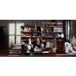 Robotre Bronze Door Handle on Rosette Ideal for Vintage Modern House by Colombo Design